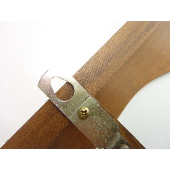 Vintage Wood Shelf Small Accent Display mcm Hanging Wall - Picture 4 of 5